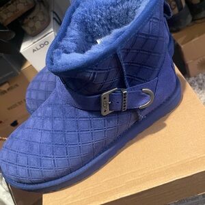 UGG Quilted Blue Boots